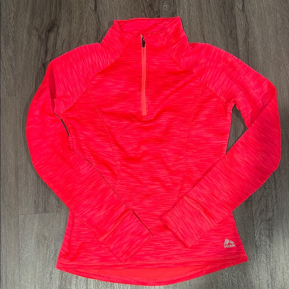 RBX Red Fitted Sweatshirt with Long Sleeves